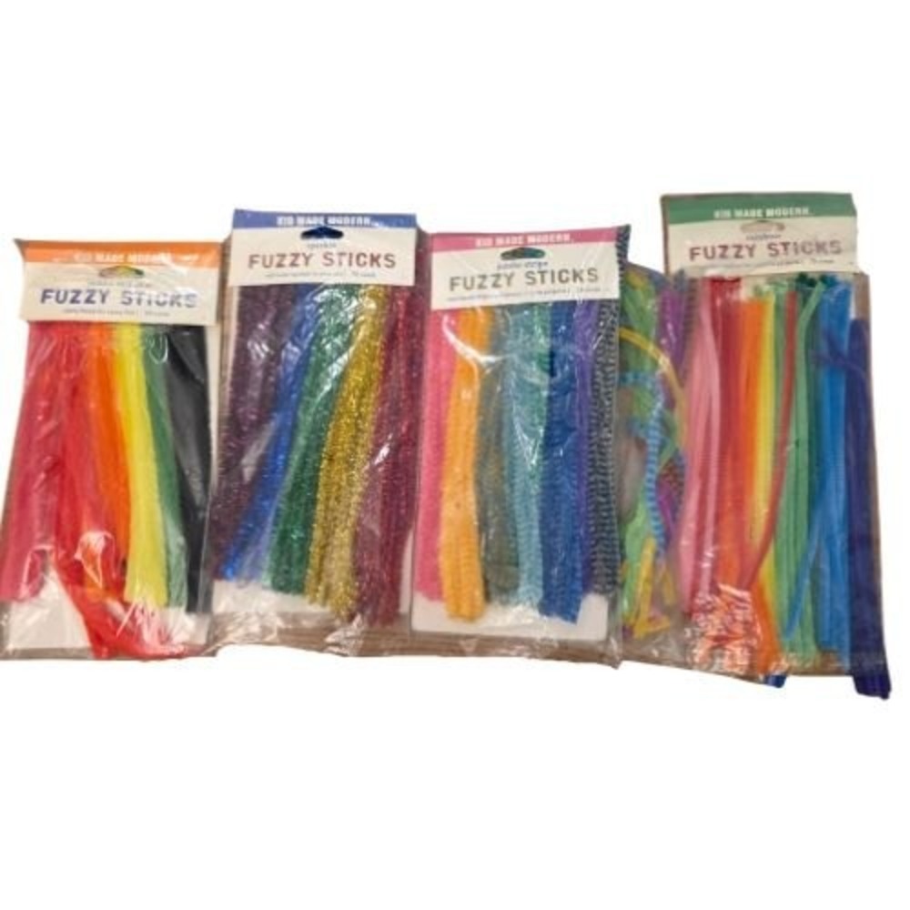 200 Pipe Cleaners 4 Pack Neon Sparkle Pastel Rainbow Crafts School Projects DIY